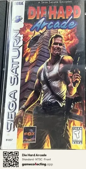 Die Hard Arcade Sega Saturn, NTSC box front