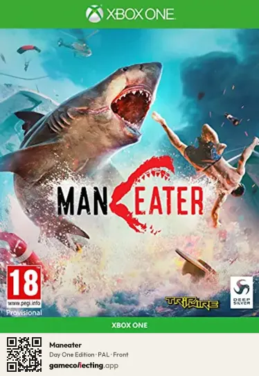 Maneater Xbox One, PAL box front