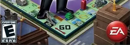 Monopoly, the ESRB box on its front