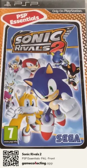 Sonic Rivals 2 PlayStation Portable, PAL box front