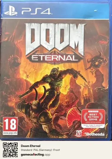 Doom Eternal PlayStation 4, Germany box front