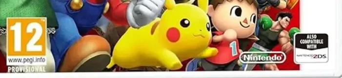 Super Smash Bros. for Nintendo 3DS, the PEGI square on its front