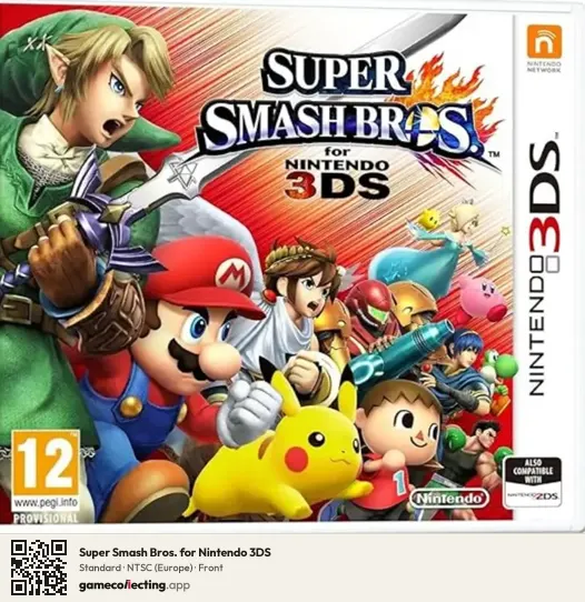 Super Smash Bros. for Nintendo 3DS Nintendo 3DS, Europe box front