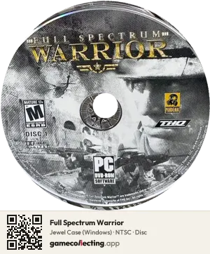 Full Spectrum Warrior Computer, NTSC disc