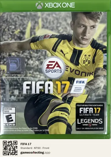 FIFA 17 Xbox One, NTSC box front