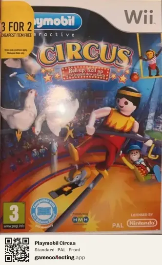 Playmobil Circus Nintendo Wii, PAL box front