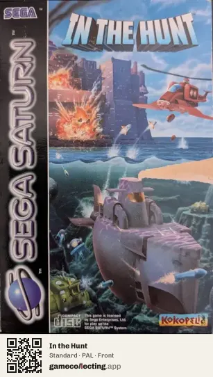 In the Hunt Sega Saturn, PAL box front