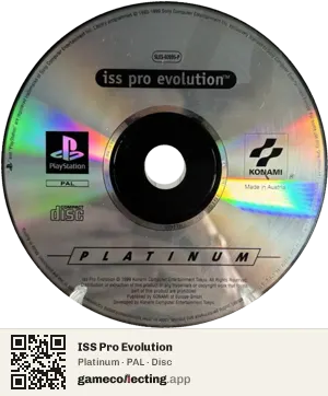 ISS Pro Evolution PlayStation, PAL disc
