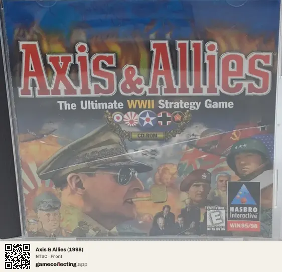 Axis & Allies (1998) Computer, NTSC box front