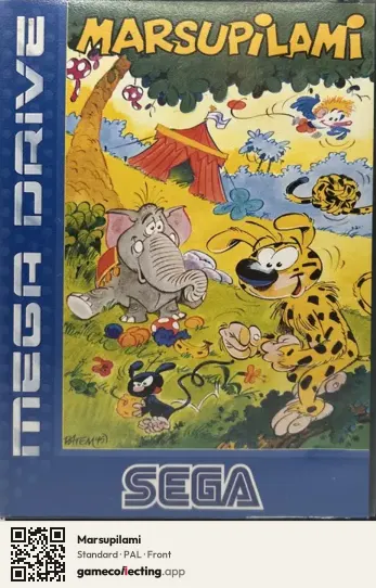 Marsupilami Sega Mega Drive / Genesis, PAL box front