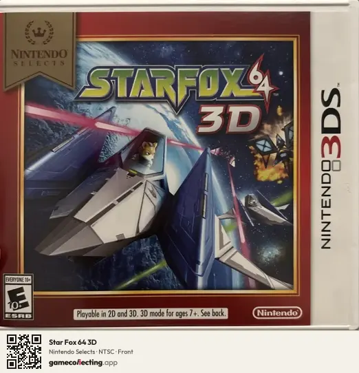 Star Fox 64 3D Nintendo 3DS, NTSC box front