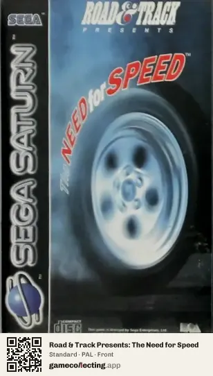 Road & Track Presents: The Need for Speed Sega Saturn, PAL box front