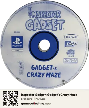 Inspector Gadget: Gadget's Crazy Maze PlayStation, PAL disc