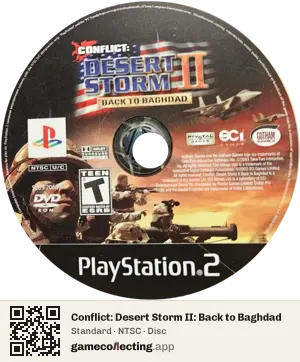 Conflict: Desert Storm II: Back to Baghdad PlayStation 2, NTSC disc