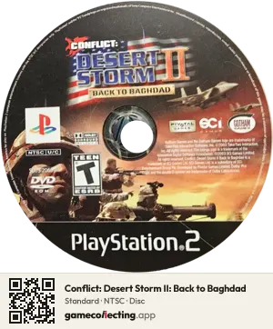 Conflict: Desert Storm II: Back to Baghdad PlayStation 2, NTSC disc