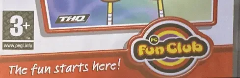 SpongeBob SquarePants: Battle for Bikini Bottom, the PEGI square on its front