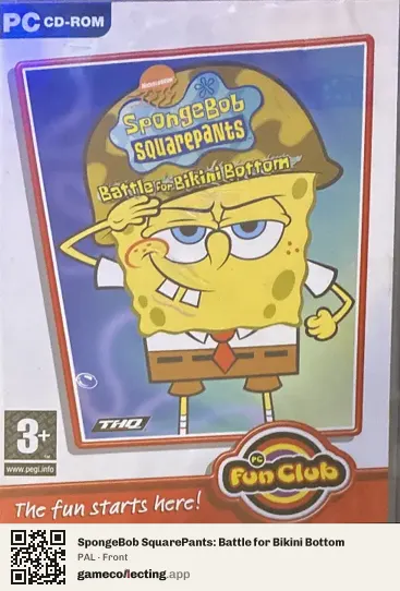 SpongeBob SquarePants: Battle for Bikini Bottom Computer, PAL box front