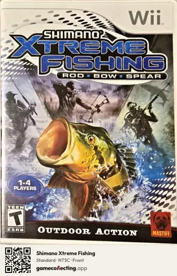 Shimano Xtreme Fishing Nintendo Wii, NTSC box front