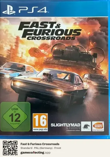 Fast & Furious Crossroads PlayStation 4, Germany box front
