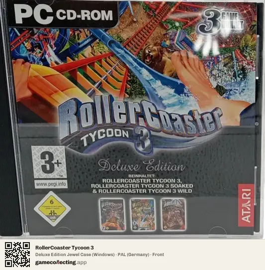RollerCoaster Tycoon 3 Computer, Germany box front