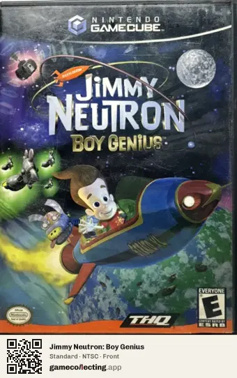 Jimmy Neutron: Boy Genius Nintendo GameCube, NTSC box front