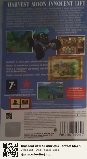 Innocent Life: A Futuristic Harvest Moon PlayStation Portable, France box back