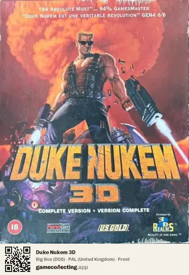 Duke Nukem 3D Computer, United Kingdom box front