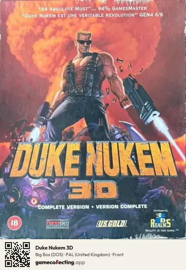 Duke Nukem 3D Computer, United Kingdom box front