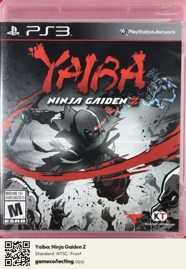 Yaiba: Ninja Gaiden Z PlayStation 3, NTSC box front