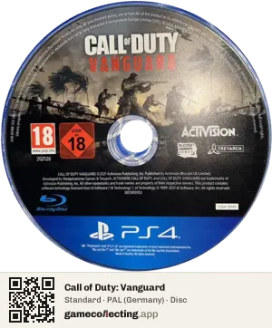 Call of Duty: Vanguard PlayStation 4, PAL disc