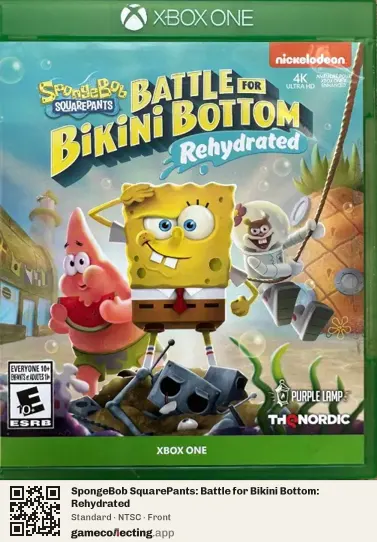SpongeBob SquarePants: Battle for Bikini Bottom: Rehydrated Xbox One, NTSC box front