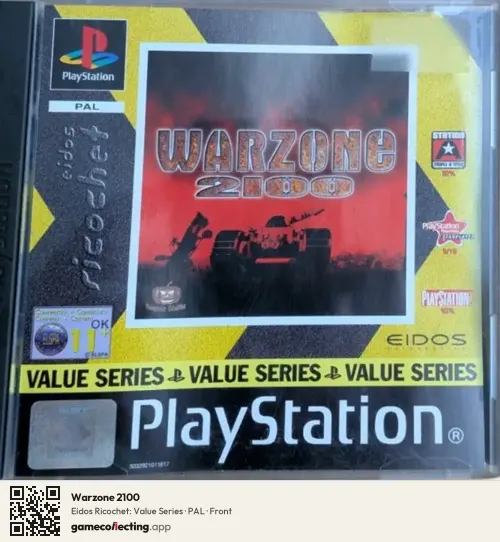 Warzone 2100 PlayStation, PAL box front