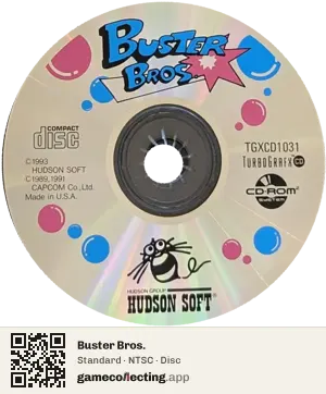 Buster Bros. TurboGrafx-CD, NTSC disc