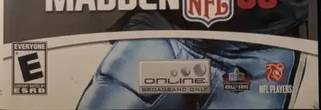 Madden NFL 08, the ESRB box on its front