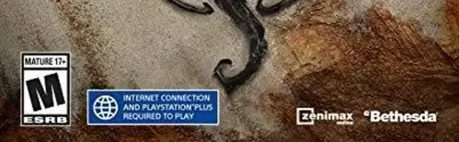 The Elder Scrolls Online: Elsweyr, the ESRB box on its front