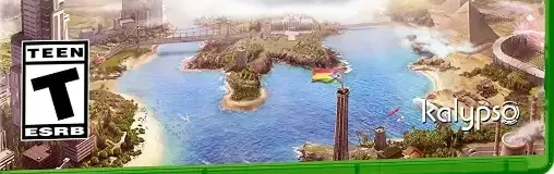 Tropico 6, the ESRB box on its front