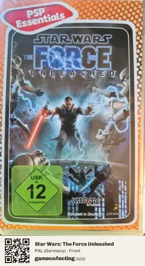 Star Wars: The Force Unleashed PlayStation Portable, Germany box front