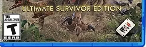 Ark: Survival Evolved, the ESRB box on its front