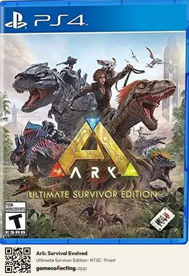 Ark: Survival Evolved PlayStation 4, NTSC box front