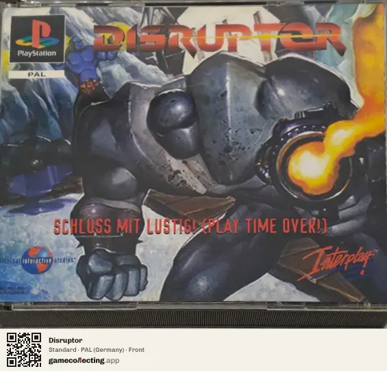Disruptor PlayStation, Germany box front