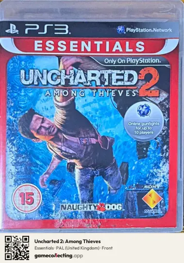 Uncharted 2: Among Thieves PlayStation 3, United Kingdom box front