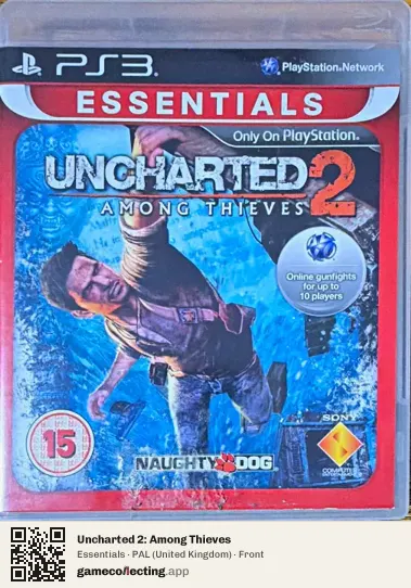 Uncharted 2: Among Thieves PlayStation 3, United Kingdom box front