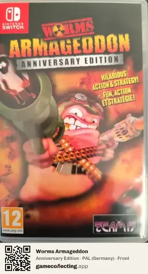 Worms Armageddon Nintendo Switch, Germany box front