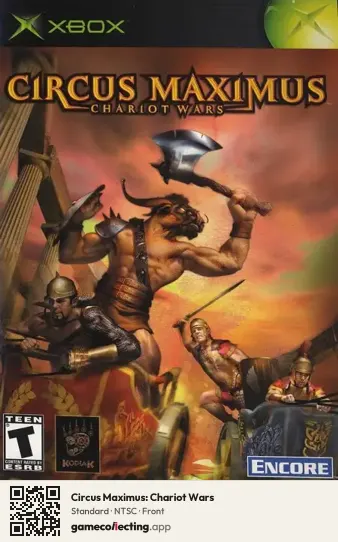Circus Maximus: Chariot Wars Xbox, NTSC box front
