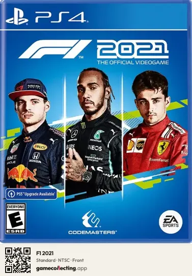 F1 2021 PlayStation 4, NTSC box front