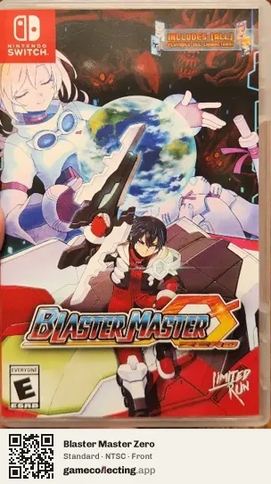Blaster Master Zero Nintendo Switch, NTSC box front