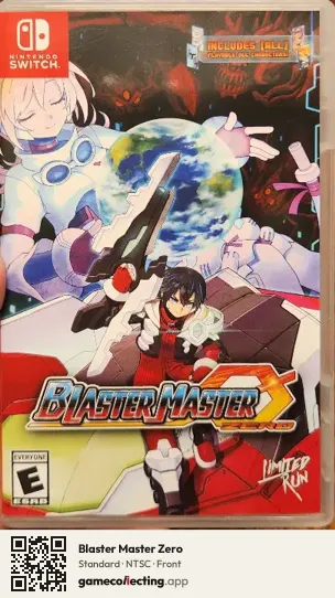 Blaster Master Zero Nintendo Switch, NTSC box front