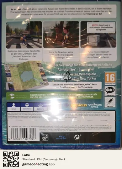 Lake PlayStation 4, Germany box back