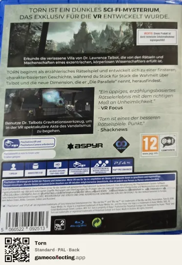 Torn PlayStation 4, PAL box back