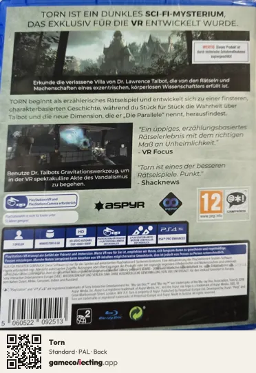 Torn PlayStation 4, PAL box back